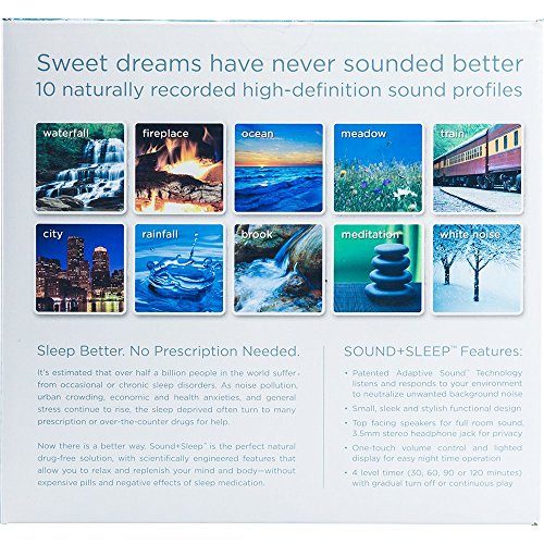 Adaptive Sound Technologies Soundsleep Sleep Therapy Machine 10 Natural Sounds And White Noise Black 0 6