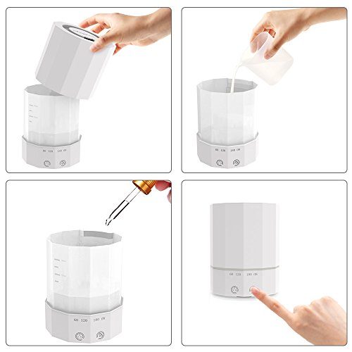 Aroma Diffuser Anypro 200ml Aromatherapy Essential Oil Diffuser Portable Ultrasonic Aroma Mist Humidifier For Home Office 0 2