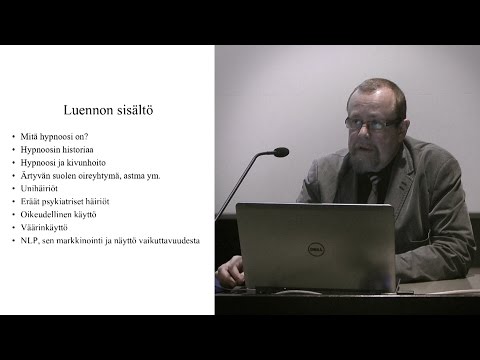 Hannu Lauerma: Hypnoosi ja NLP – mikä on totta, mikä tarua?