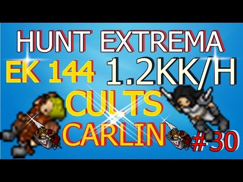 Tibia Ek  lvl 140 Hunt CULTS  (1.2kk/h) CARLIN | Hunt Extrema