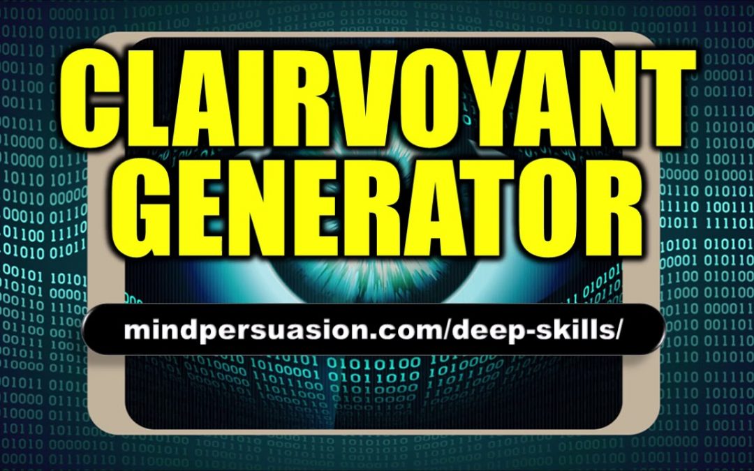 Clairvoyant Generator – Strengthen Psychic and Intuitive Abilities – Subliminal Affirmations