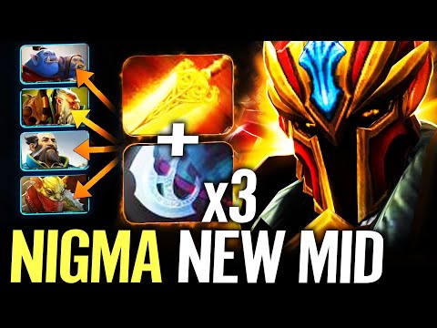 🔥 NIGMA NEW MID CORE — 3x Dragon Knight Radiance + Manta by Mind Control NEW STRAT Dota 2 Pro
